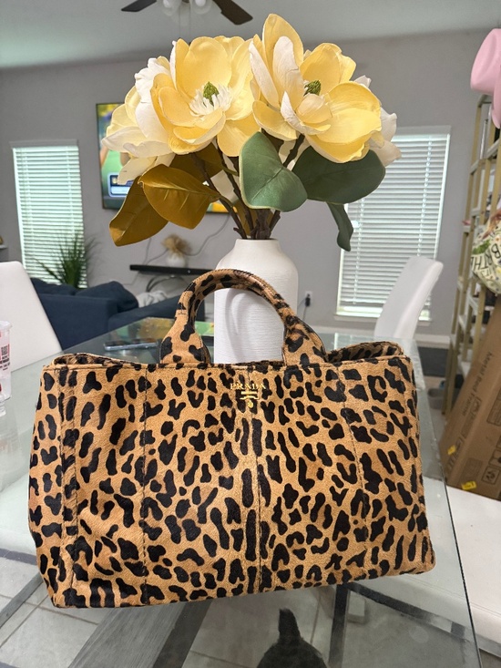Prada Handbags - Prada Leopard Print